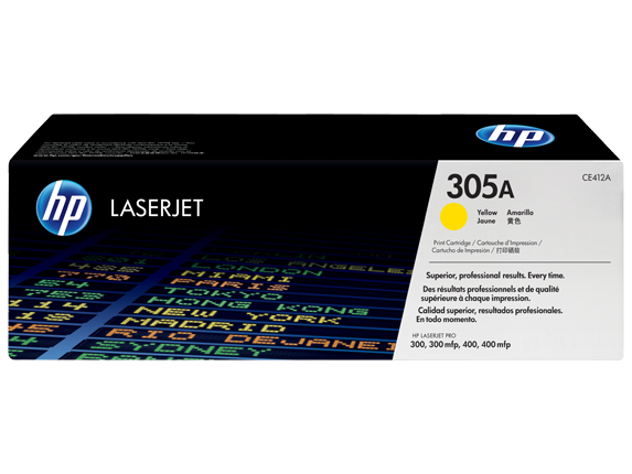 HP 305A (CE412A) SARI MUADİL TONER